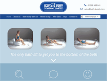 Tablet Screenshot of bath-buddy.com